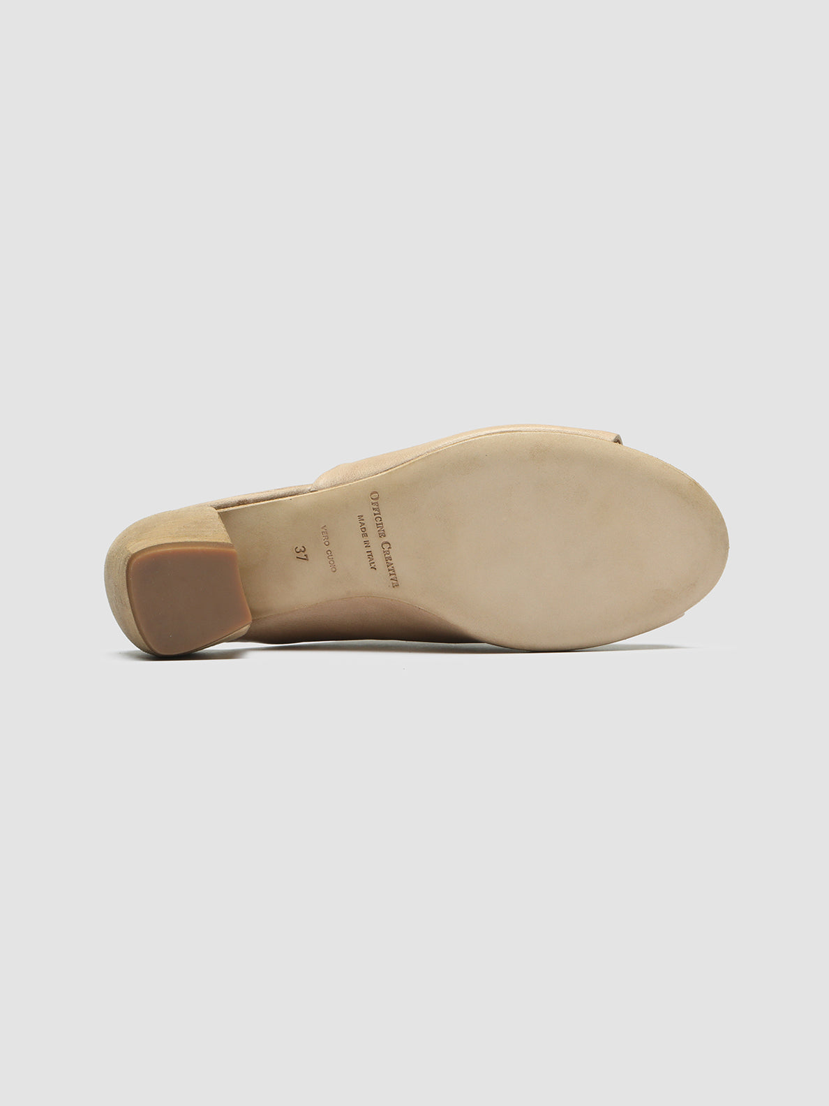 Officine Creative HELYETTE 016 Sabot in Pelle Tortora Sconto