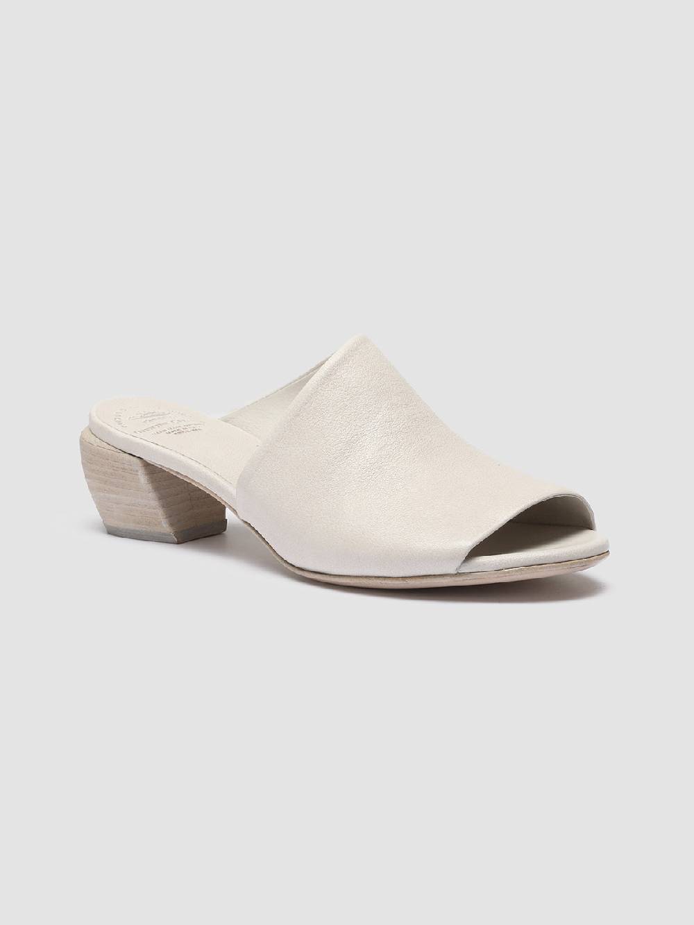 Officine Creative HELYETTE 016 Sabot in Pelle Bianca Offerta