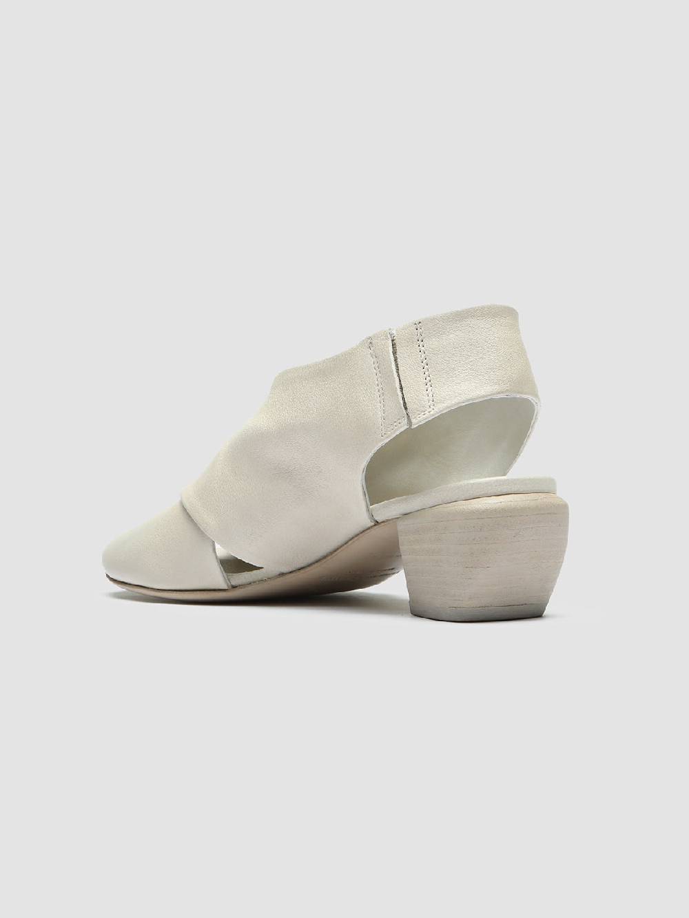 Officine Creative HELYETTE 024 Off White Leather Slide Sandals Economico