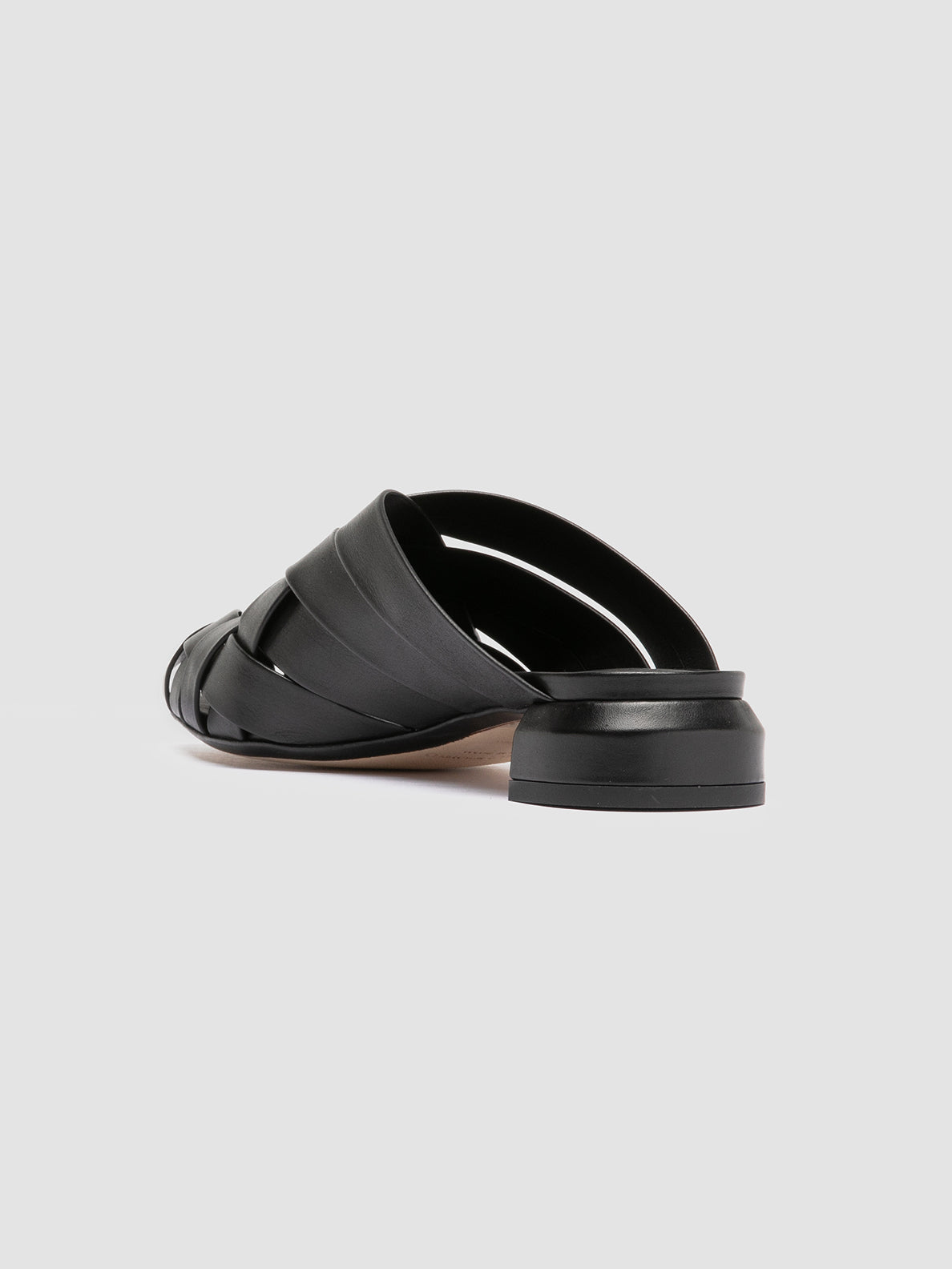 Officine Creative SAGE 105 Sandali Sabot in Pelle Nera In Vendita