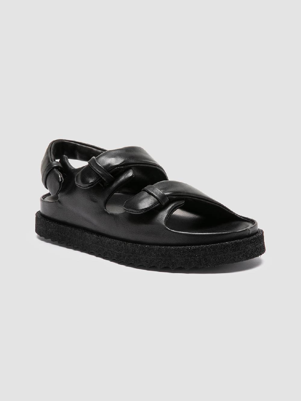 Officine Creative SANDS 102 Sandali Sling Back in Pelle Nera Offerte