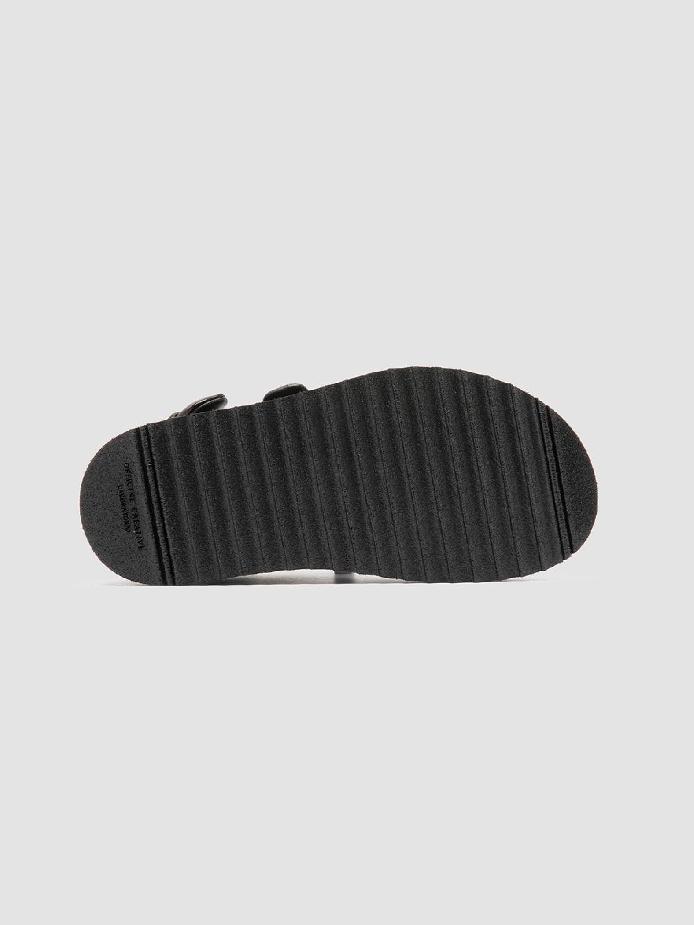 Officine Creative SANDS 102 Sandali Sling Back in Pelle Nera Offerte
