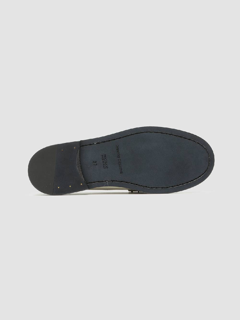 Officine Creative ZIVAGO 103 Ivory Leather Penny Loafers Vendita Calda