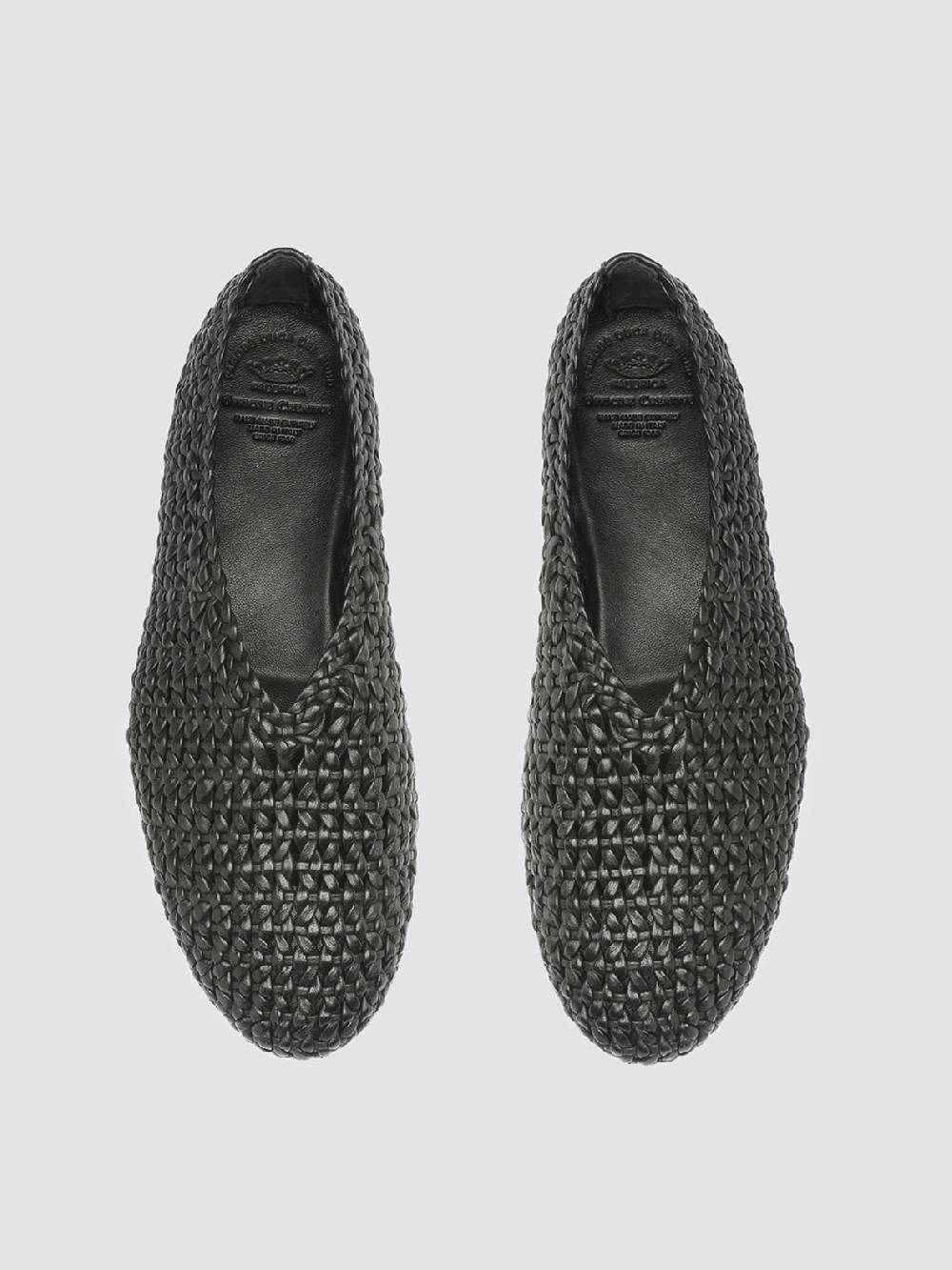 Officine Creative BESSIE 011 Mocassini in Pelle Nera Vendita Economica