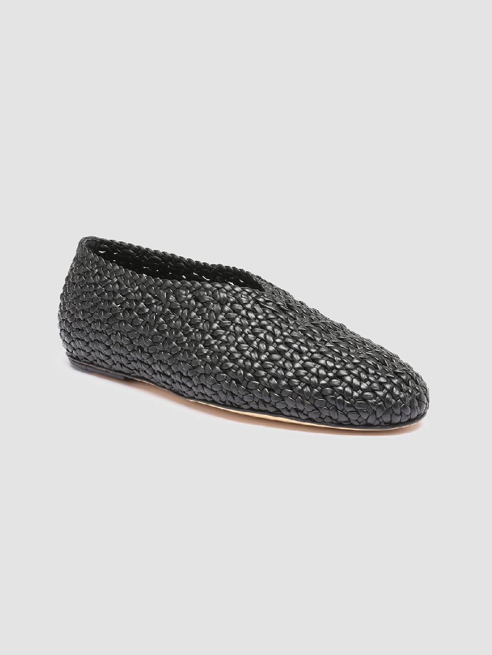 Officine Creative BESSIE 011 Mocassini in Pelle Nera Vendita Economica