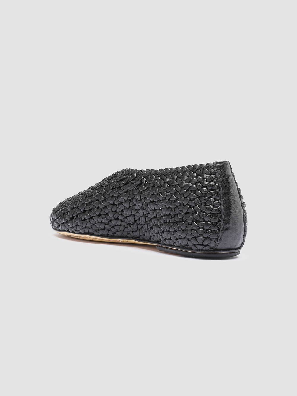 Officine Creative BESSIE 011 Mocassini in Pelle Nera Vendita Economica