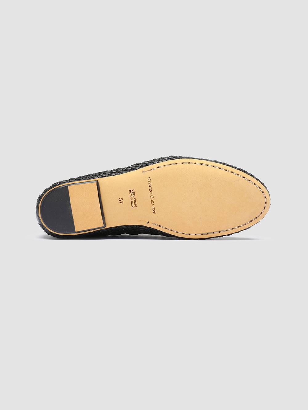 Officine Creative BESSIE 011 Mocassini in Pelle Nera Vendita Economica