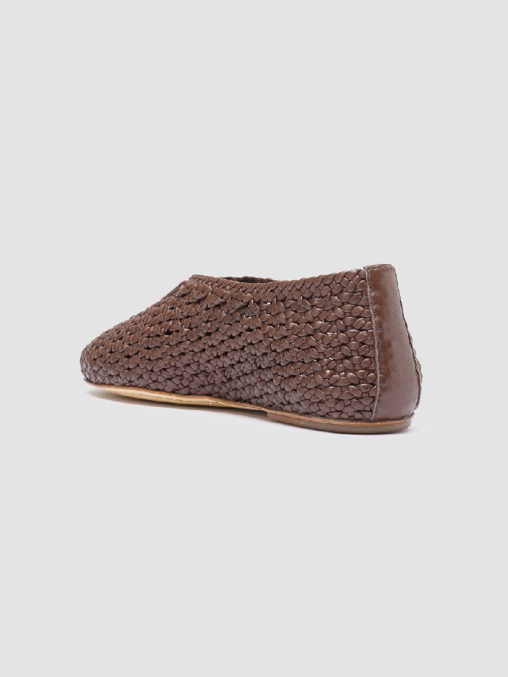 Officine Creative BESSIE 011 Mocassini in Pelle Marrone Promozione Limitata