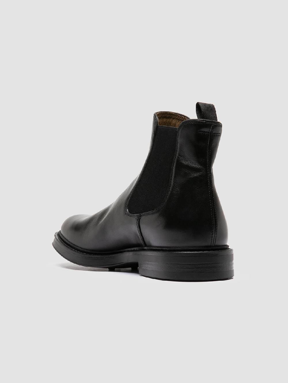 Officine Creative UNIFORM 005 Stivaletti Chelsea in Pelle Nera Vendite Flash