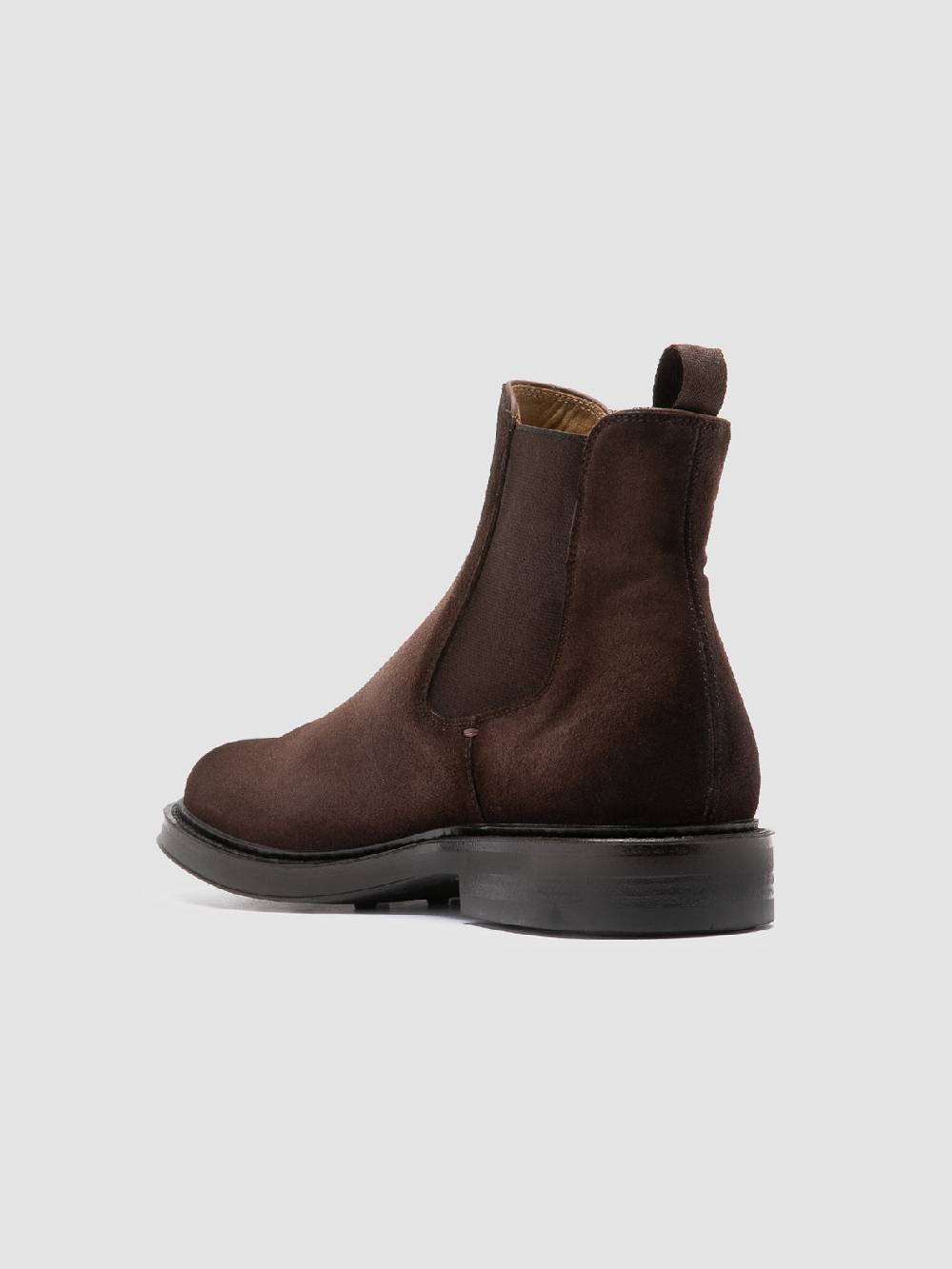 Officine Creative UNIFORM 005 Stivaletti Chelsea in Pelle Scamosciata Marrone Negozio