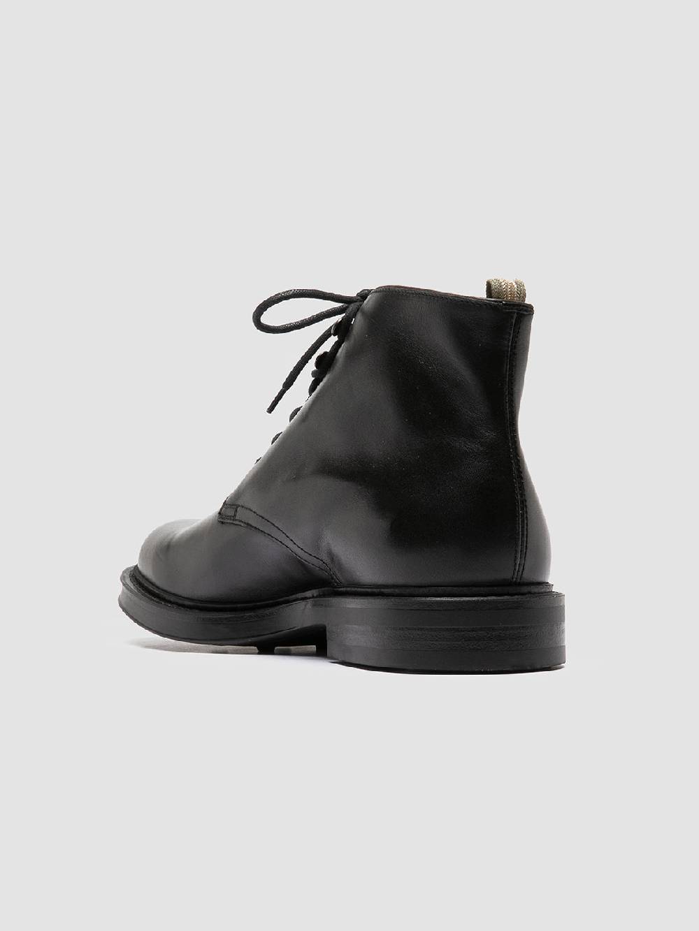 Officine Creative UNIFORM 018 Stivali Neri in Pelle In Saldo