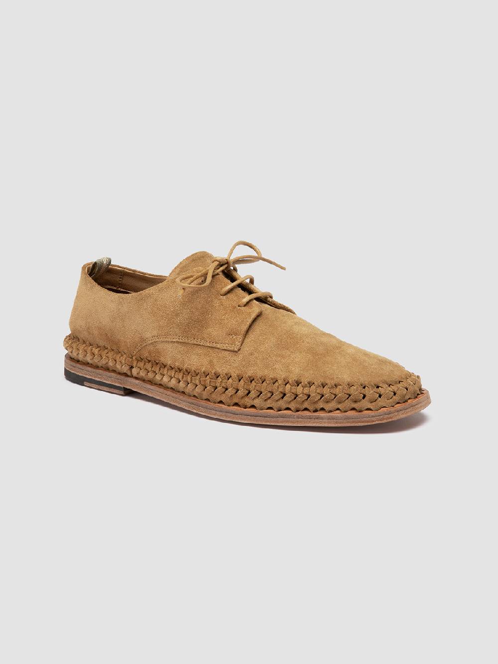Officine Creative MILES 001 Brown suede derby shoes 2025