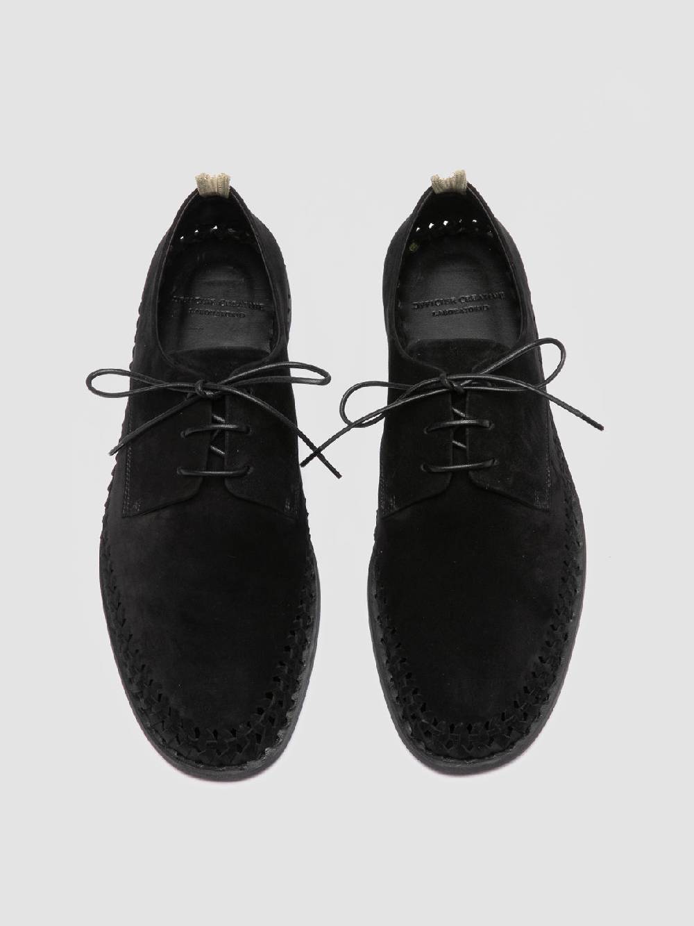 Officine Creative MILES 001 Black Suede derby shoes Presa