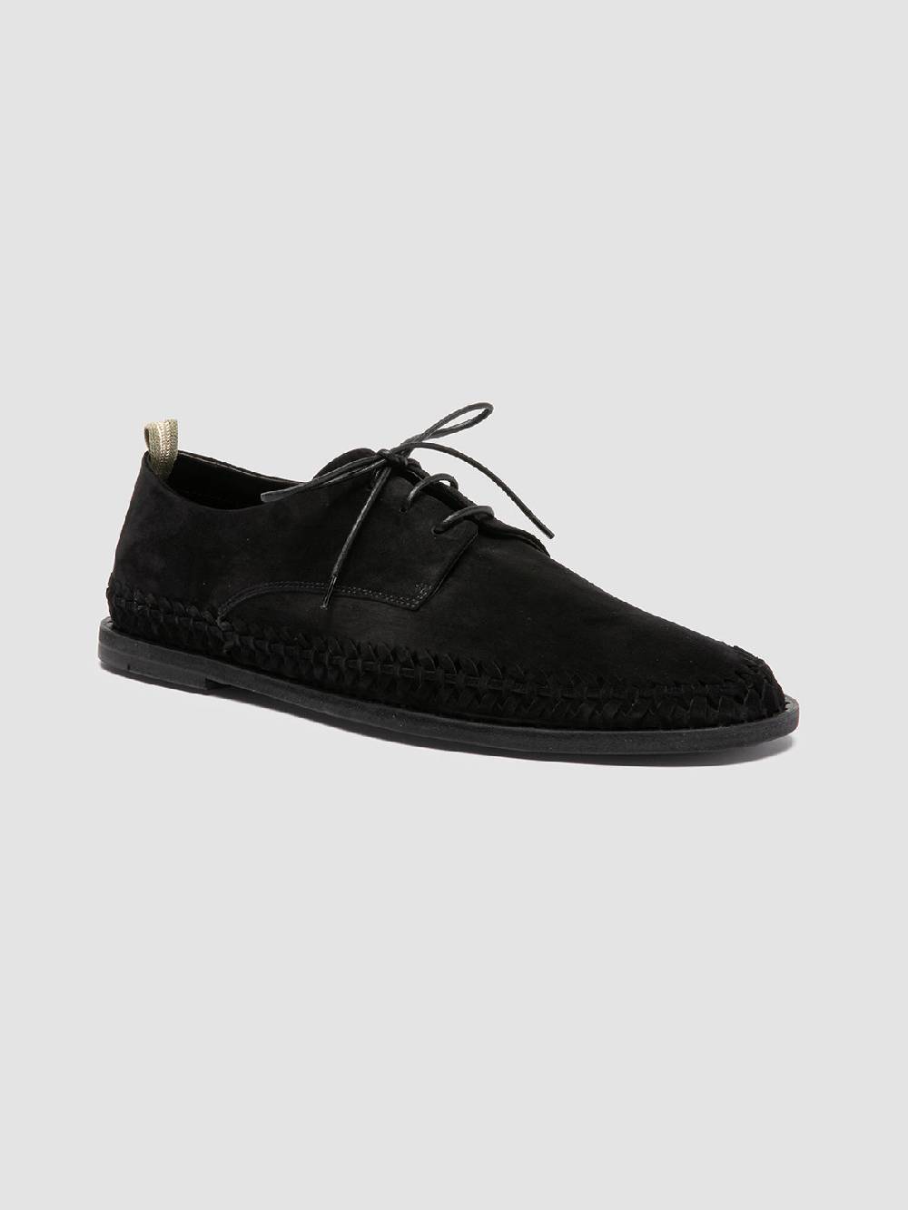 Officine Creative MILES 001 Black Suede derby shoes Presa