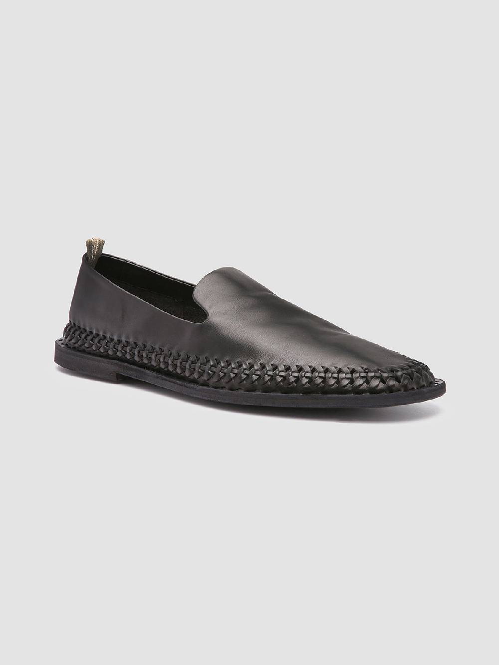 Officine Creative MILES 002 Mocassini in Nappa Nera Italia