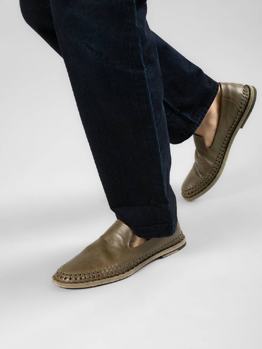 Officine Creative MILES 002 Mocassini in Nappa Nera Italia