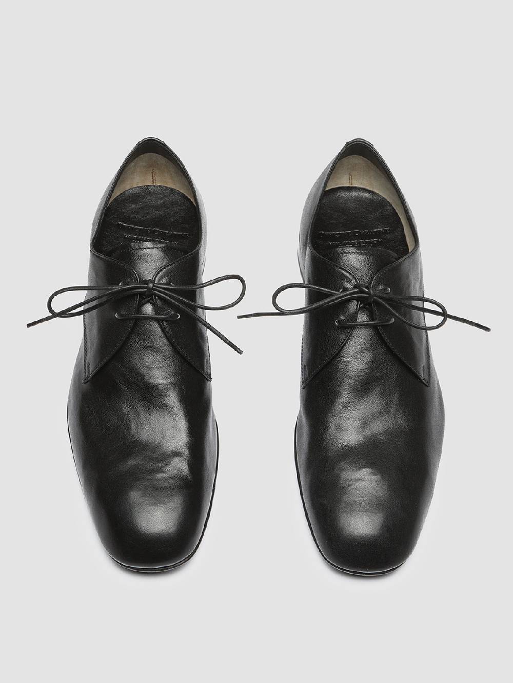 Officine Creative HARVEY 002 Black Leather Derby Shoes Offerta