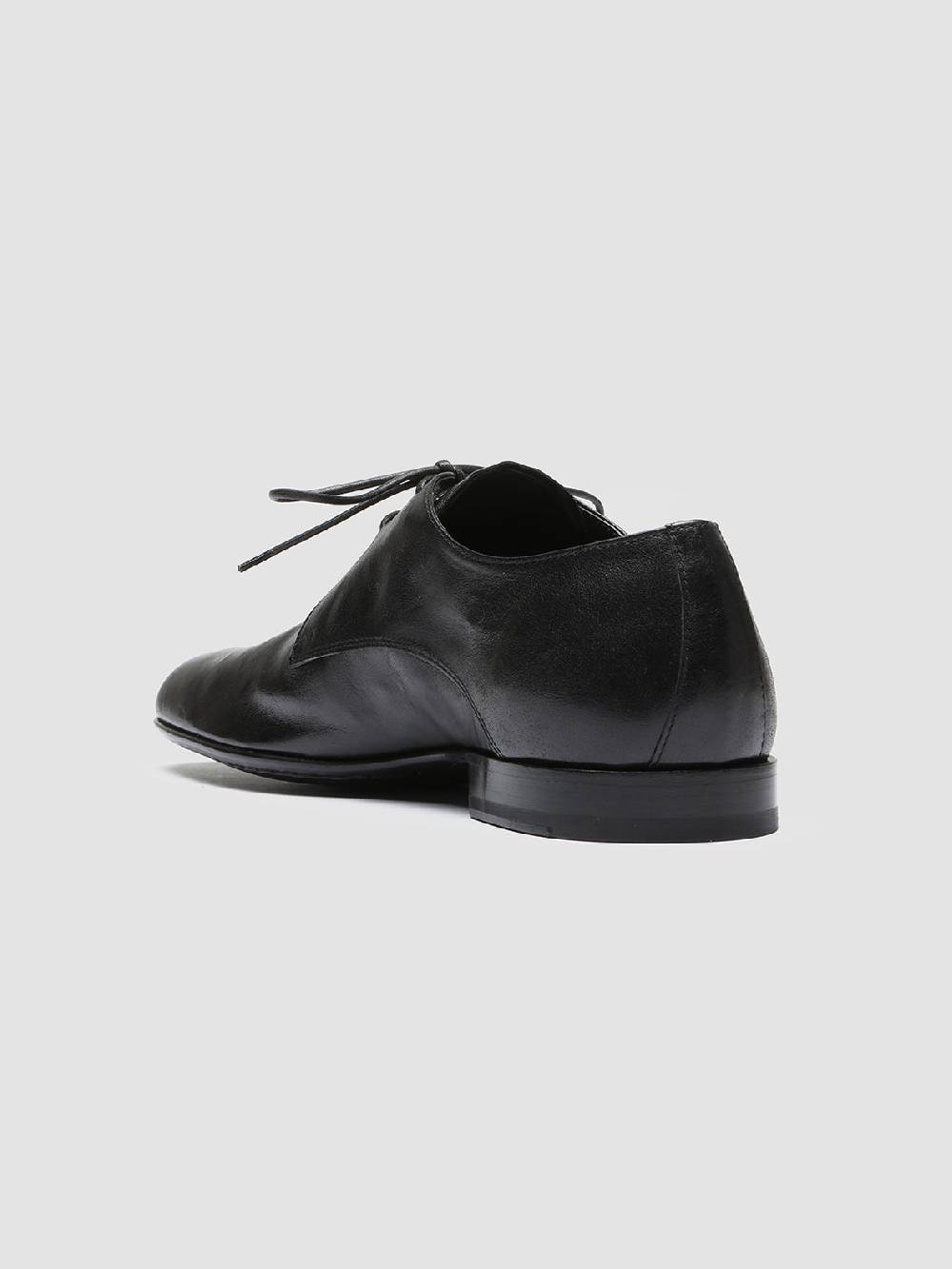 Officine Creative HARVEY 002 Black Leather Derby Shoes Offerta