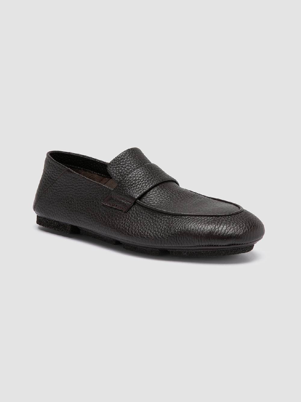 Officine Creative C-SIDE 001 Mocassini in Pelle Scamosciata Grigia In Linea