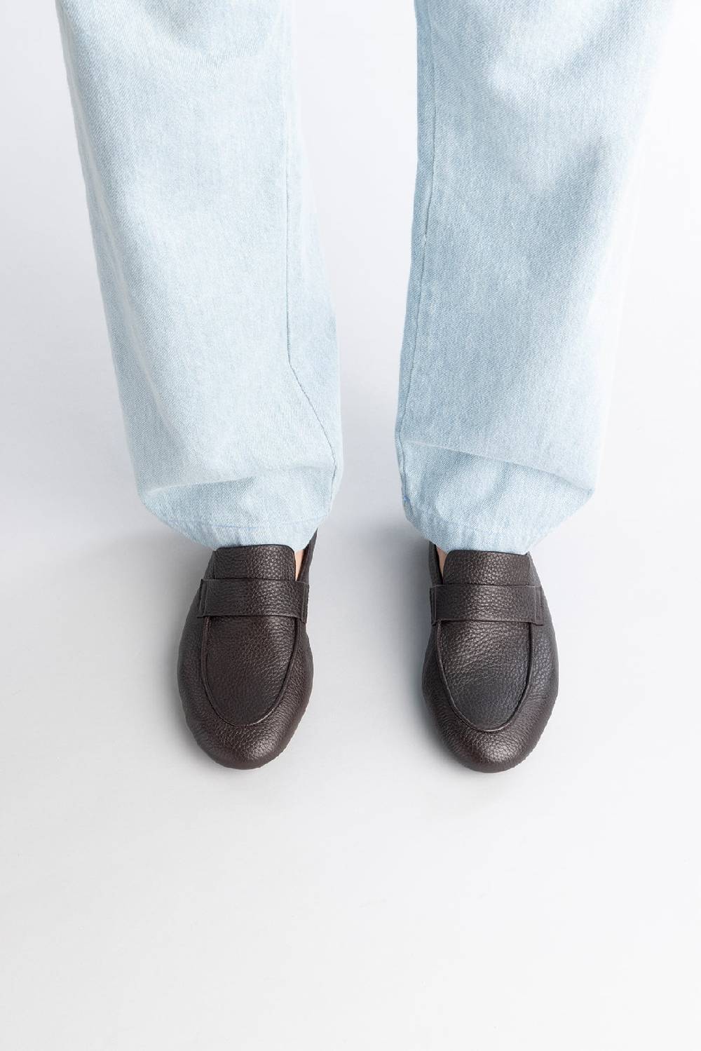Officine Creative C-SIDE 001 Mocassini in Pelle Scamosciata Grigia In Linea