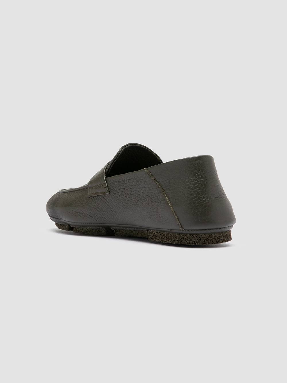 Officine Creative C-SIDE 001 Green Leather Loafers Online