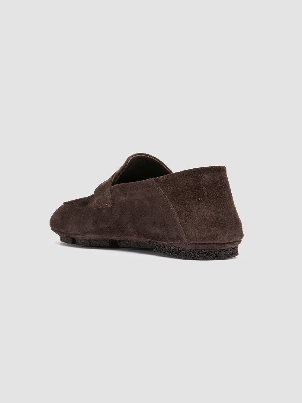 Officine Creative C-SIDE 001 Mocassini in Pelle Scamosciata Marrone Vendita