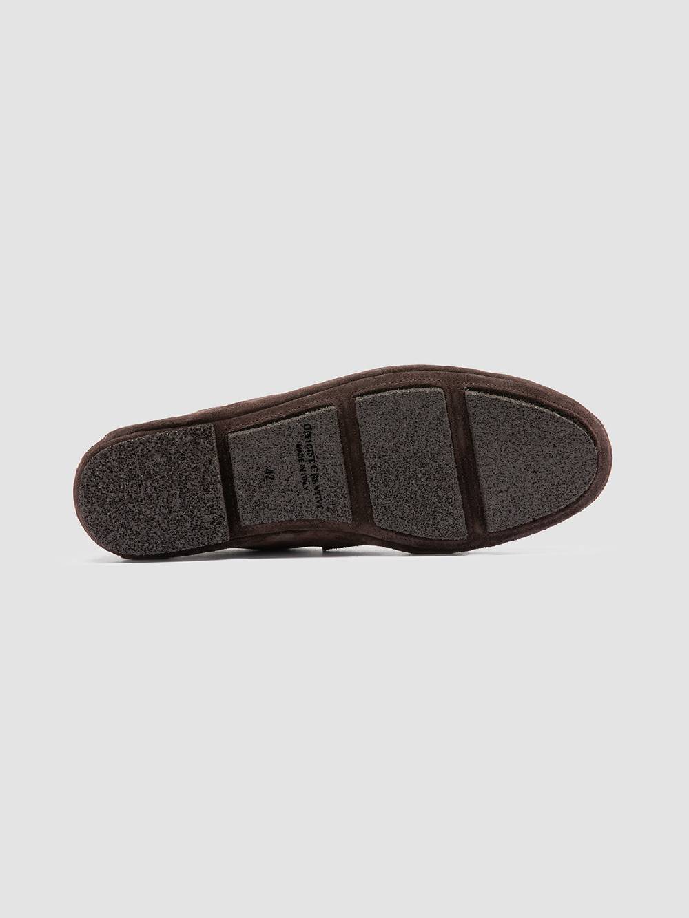 Officine Creative C-SIDE 001 Mocassini in Pelle Scamosciata Marrone Vendita