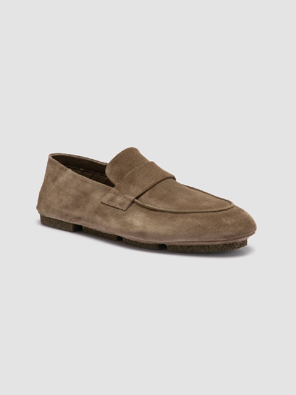 Officine Creative C-SIDE 001 Mocassini in Pelle Scamosciata Tortora Promozione