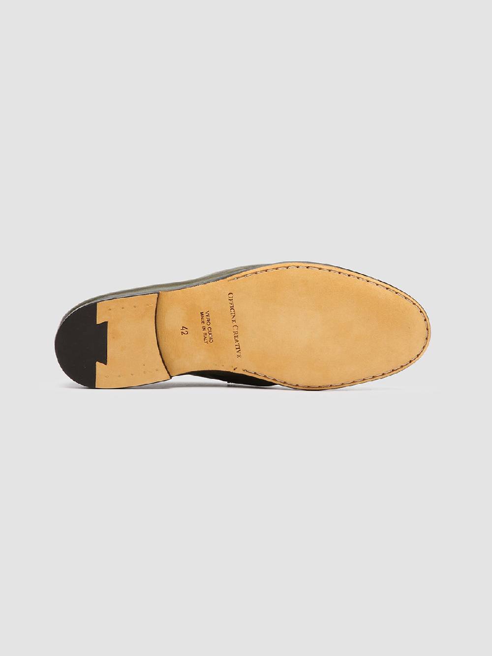 Officine Creative AIRTO 001 Mocassini Penny Loafer in Pelle Verde Offerte