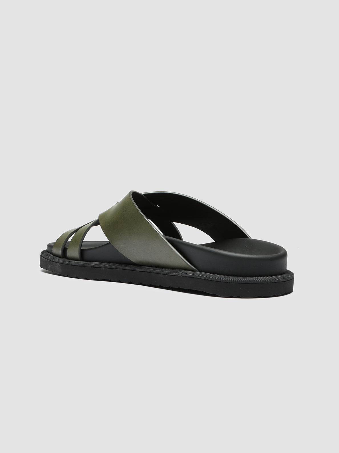 Officine Creative CHARRAT 003 Sandali in Pelle Verde In Saldo