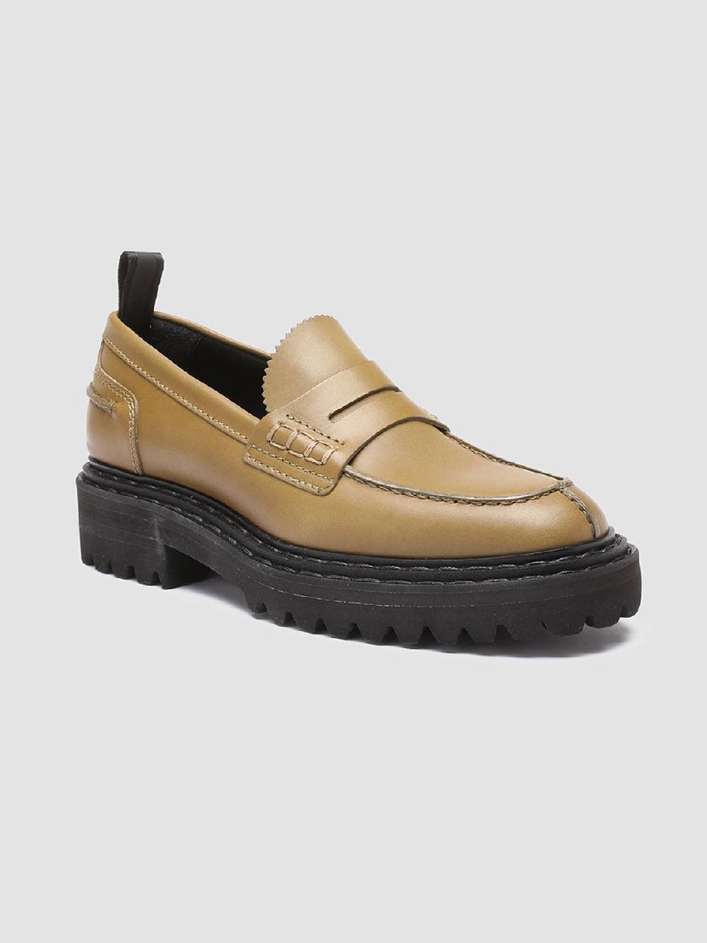 Officine Creative PROVENCE 023 Mocassini in Pelle Verde Shopping Online