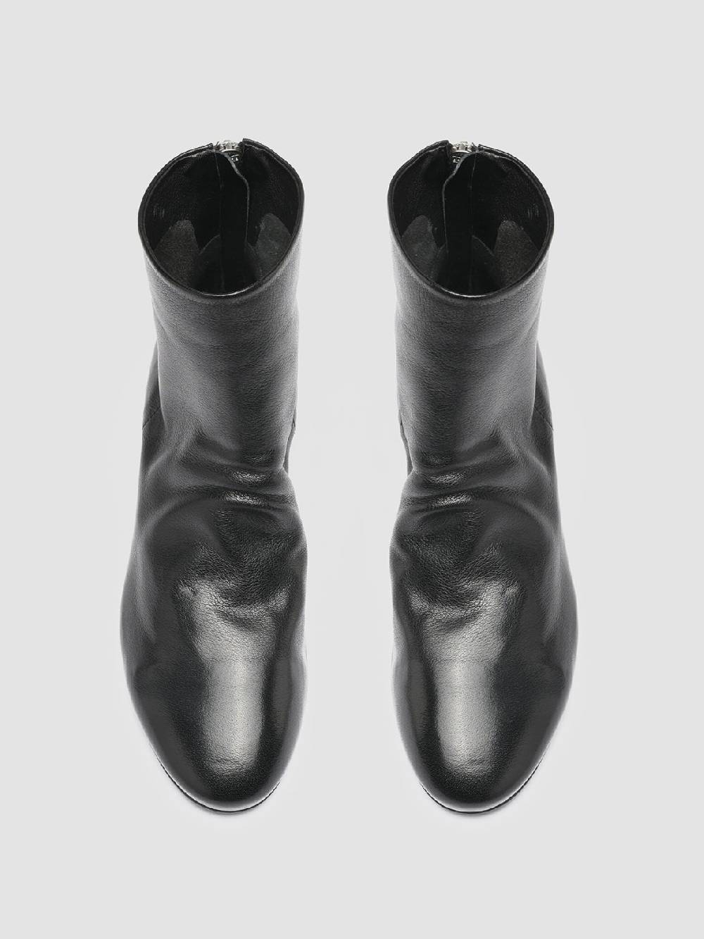 Officine Creative BONNIE 001 Stivaletti in Pelle Nera Affare Del Giorno