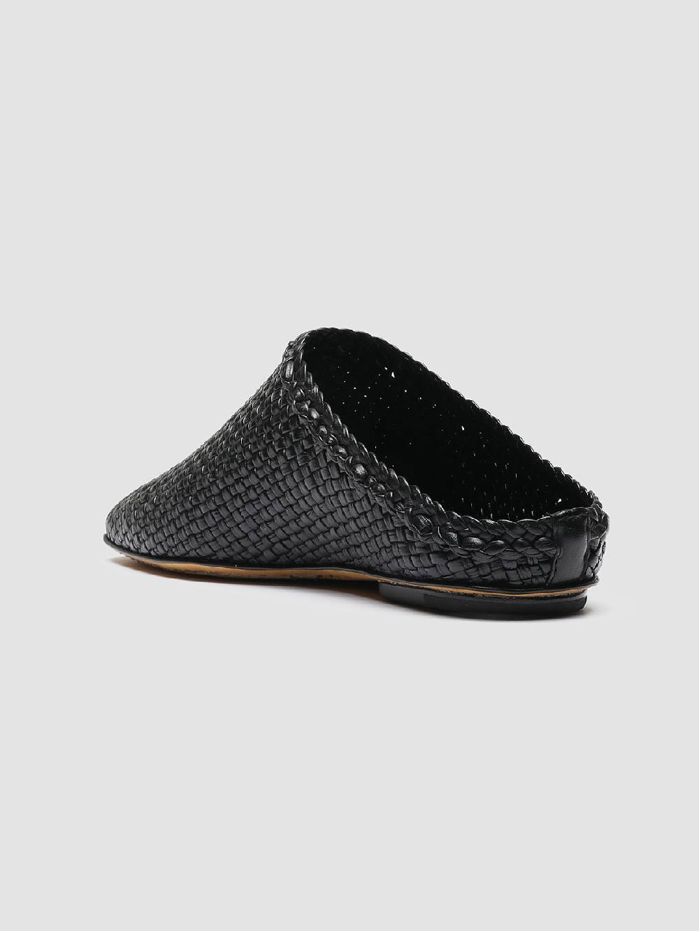 Officine Creative FLOW 001 Sabot in Pelle Nera Sottocosto