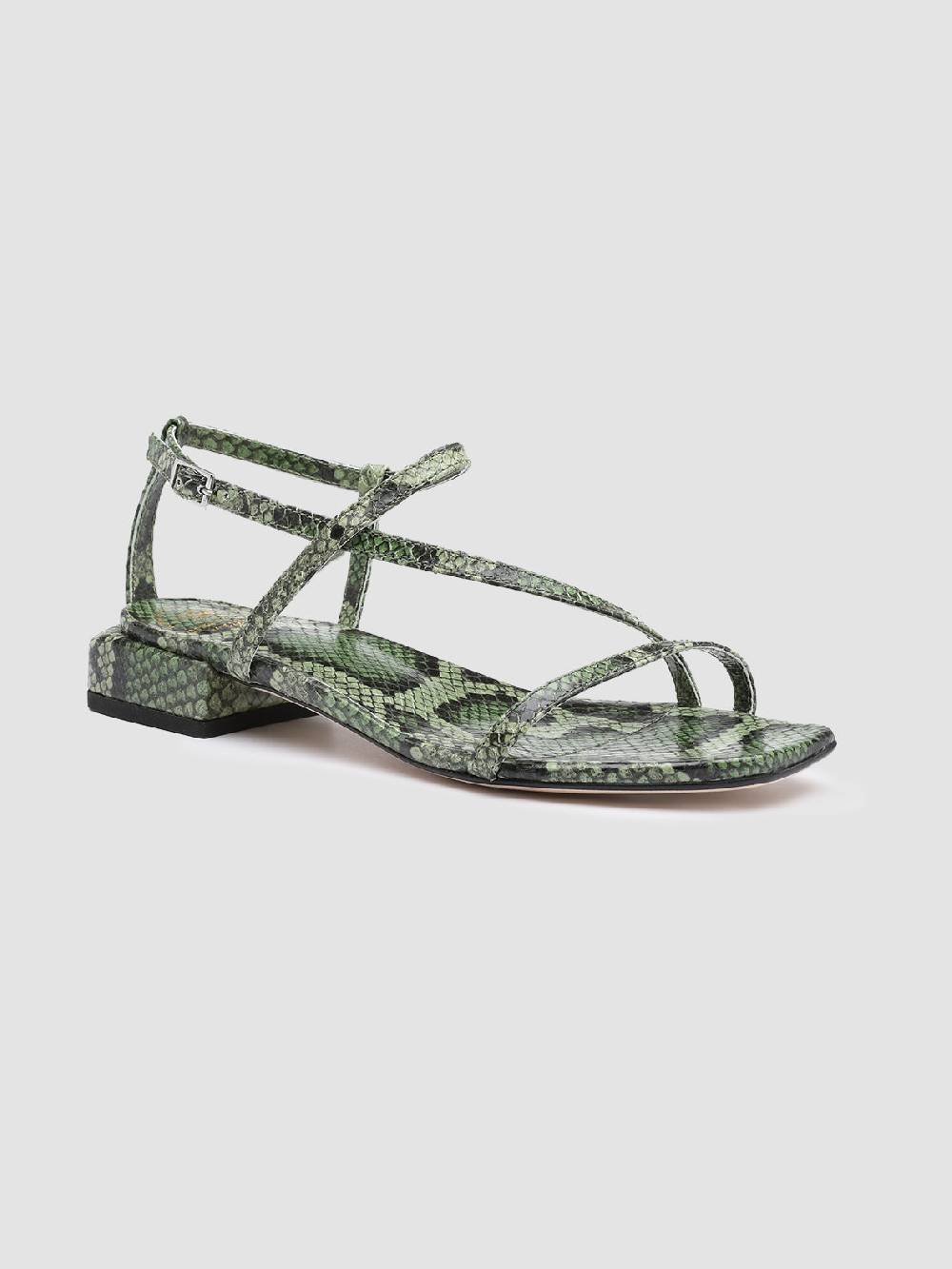 Officine Creative GILLIAN 004 Sandali in Pelle Verde Novità