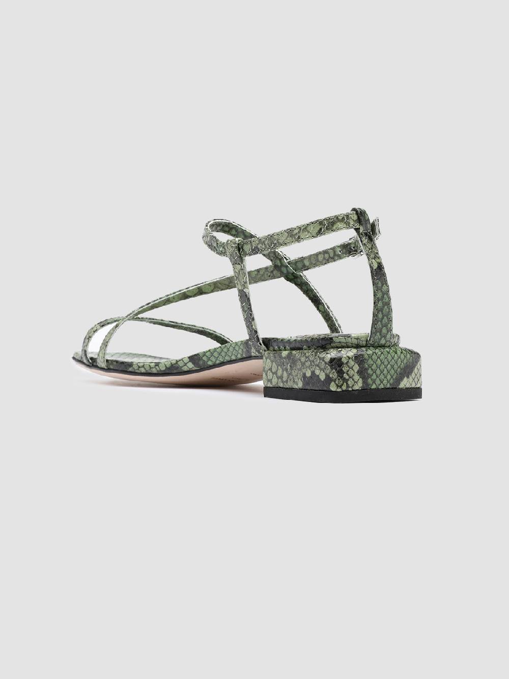 Officine Creative GILLIAN 004 Sandali in Pelle Verde Novità