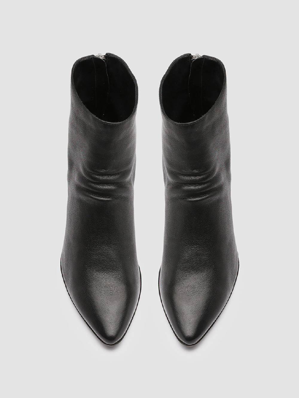 Officine Creative SEVERINE 008 Stivaletti in Pelle Nera con Zip Presa