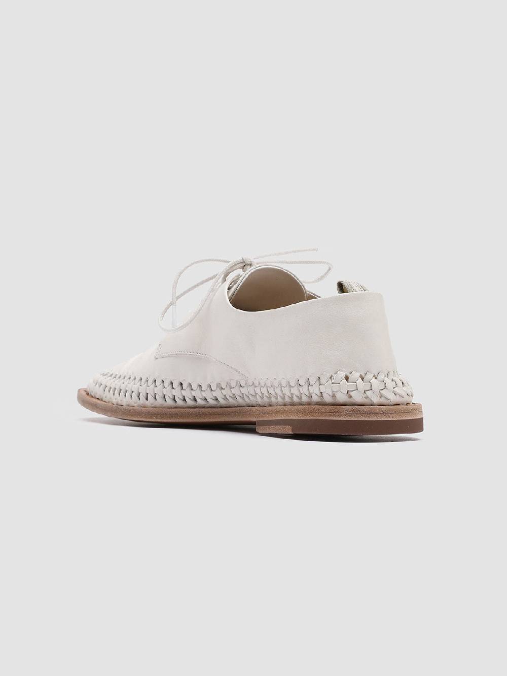 Officine Creative MABELLE 001 Derby in Nappa Bianca Offerta