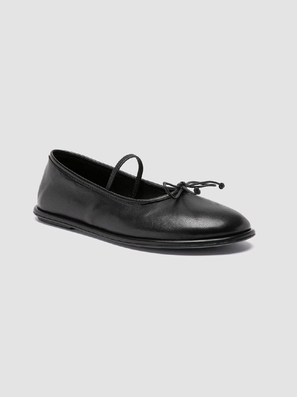 Officine Creative FONTAYNE 001 Ballerine in Pelle Nera Outlet