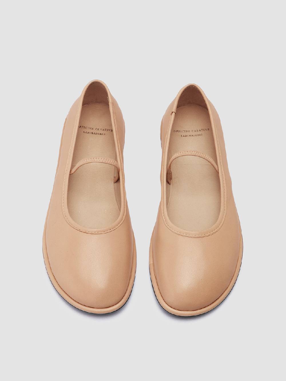 Officine Creative FONTAYNE 002 Ballerine in Pelle Marrone Saldi