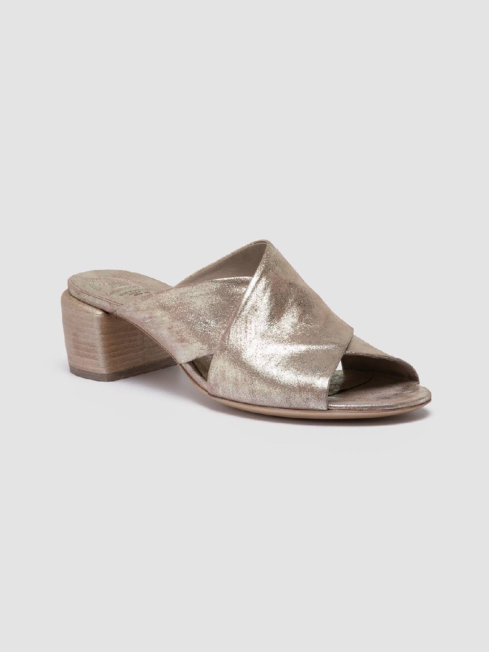 Officine Creative HADRY 007 Sandali Slide in Pelle Tortora Hotsell