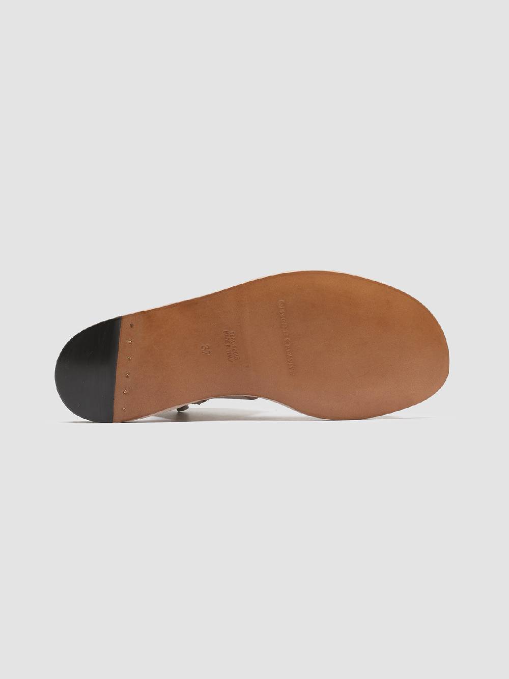 Officine Creative ITACA 039 Sandali in Pelle Tortora Vendita Calda