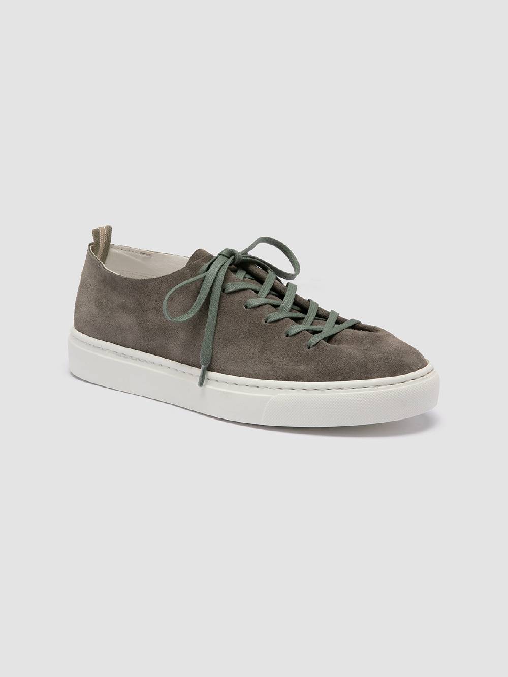 Officine Creative LEGGERA 100 Sneakers Basse in Pelle Scamosciata Verde Vendite Flash