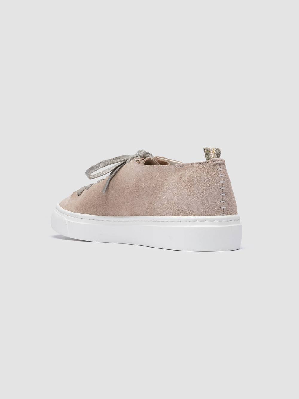 Officine Creative LEGGERA 100 Taupe Suede Low Top Sneakers In Saldo