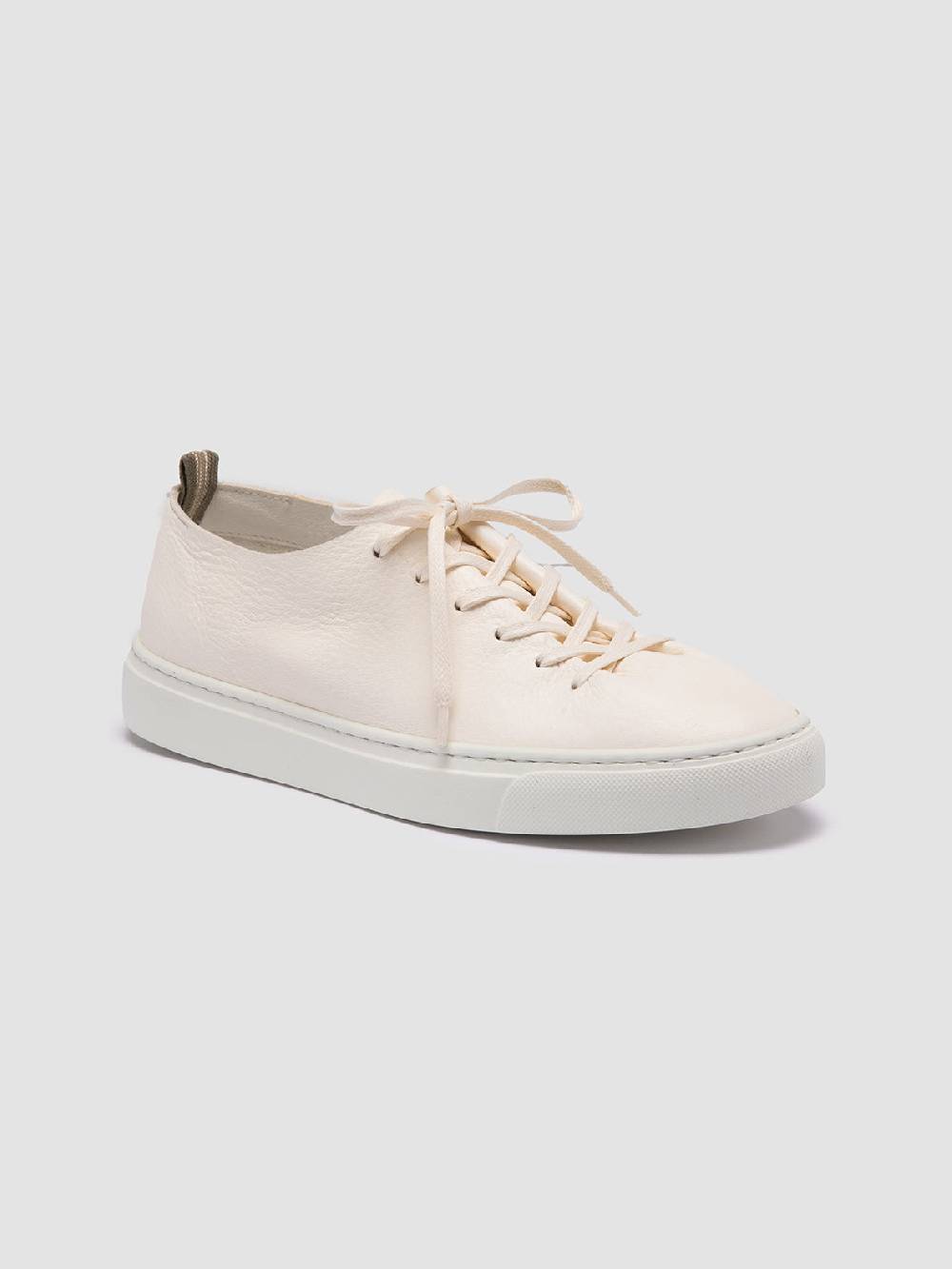 Officine Creative LEGGERA 100 White Leather Low Top Sneakers Vendita calda