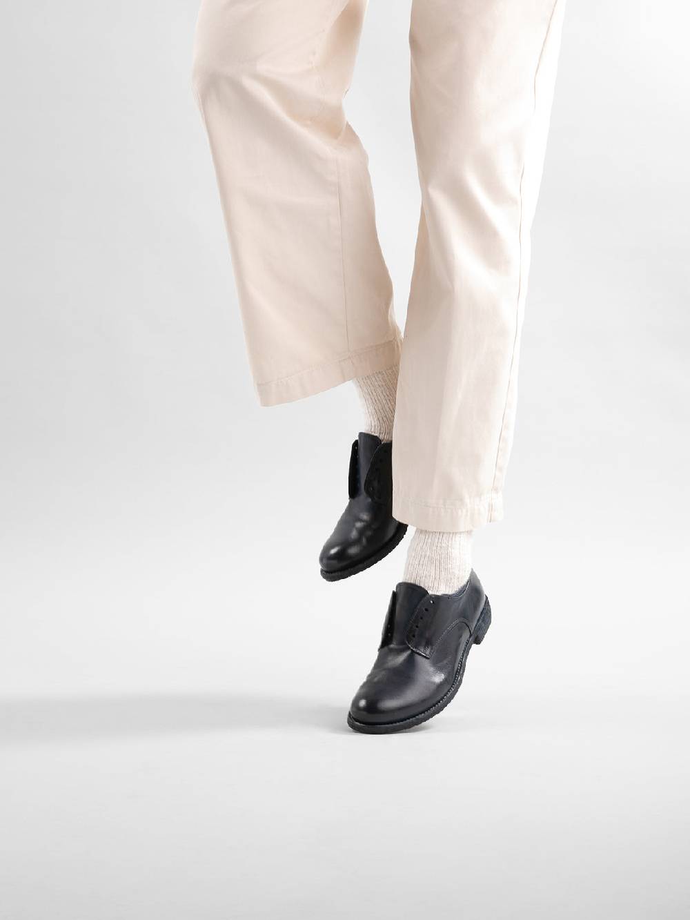 Officine Creative LEXIKON 012 Derby in Pelle Nera Moda