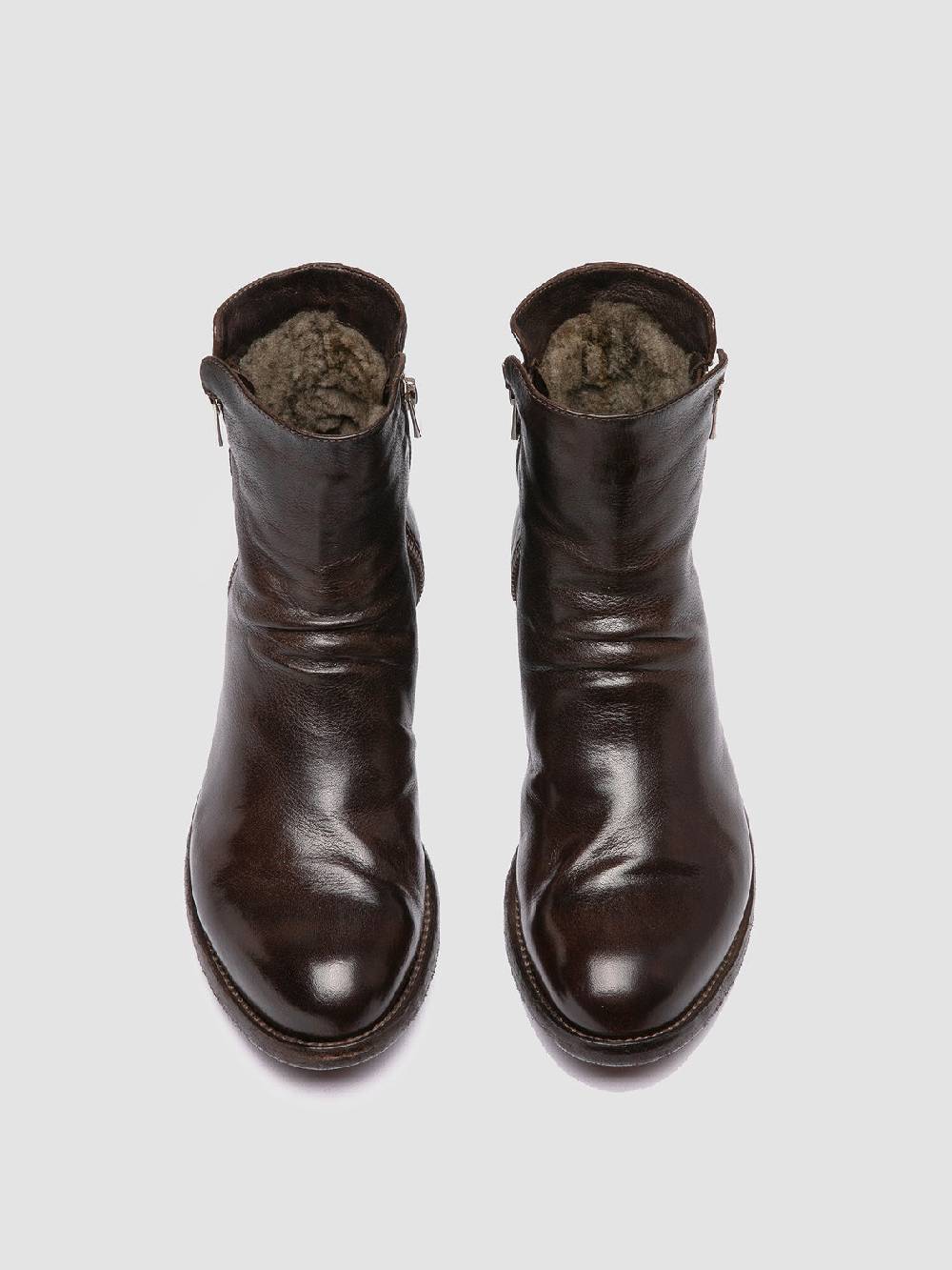 Officine Creative LEXIKON 097 Stivaletti in Pelle Marrone Lightning offer