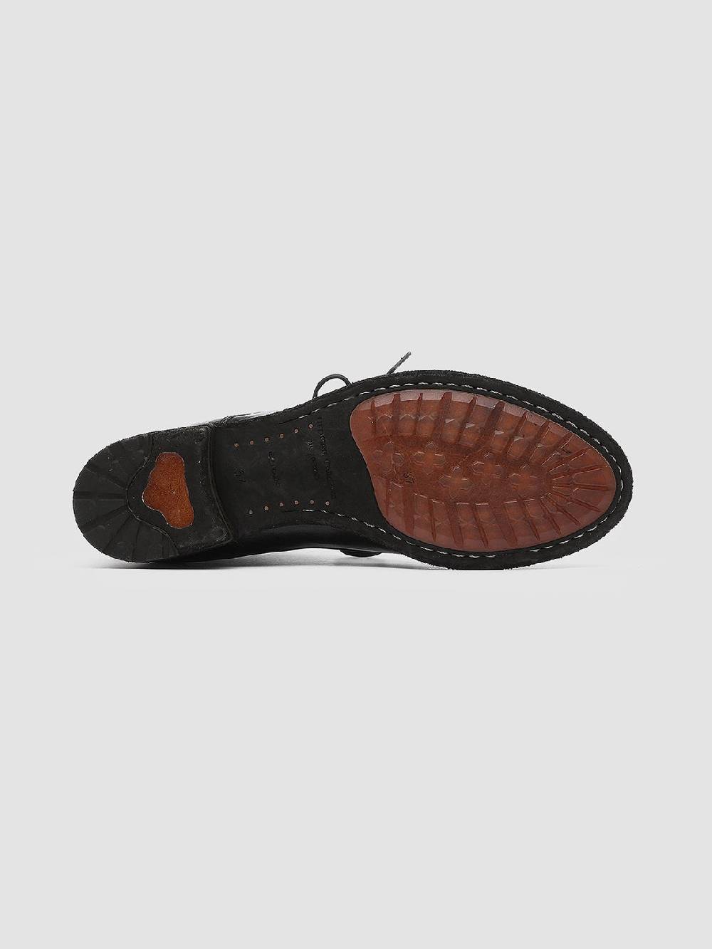 Officine Creative LEXIKON 123 Stivaletti in Pelle Nera con Zip Nuovo