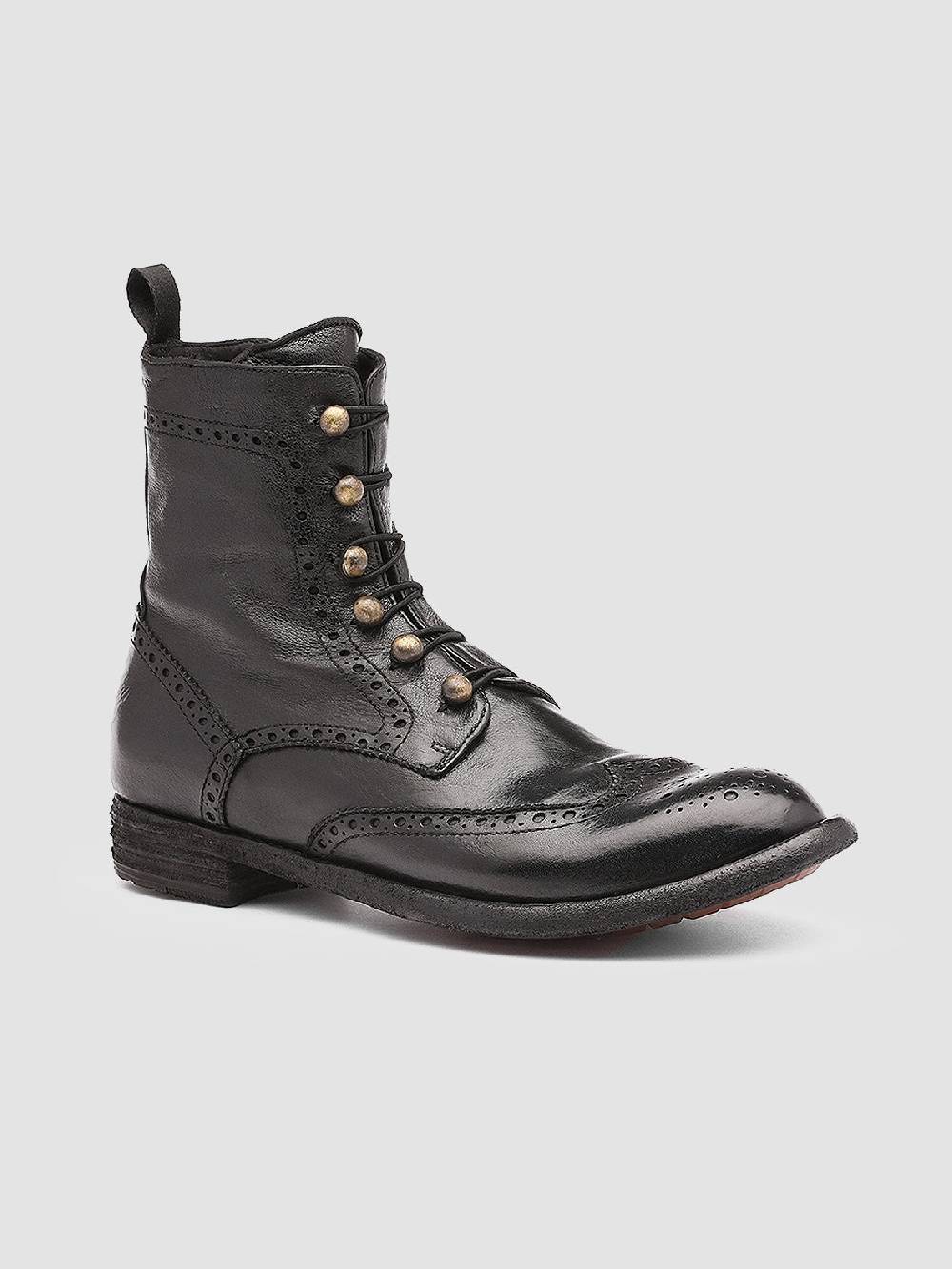 Officine Creative LEXIKON 131 Stivaletti in Pelle Nera Vendita