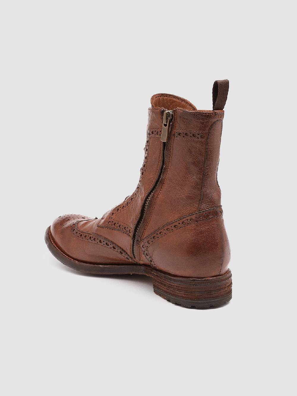 Officine Creative LEXIKON 131 Stivaletti in Pelle Marrone Offerte stagionali