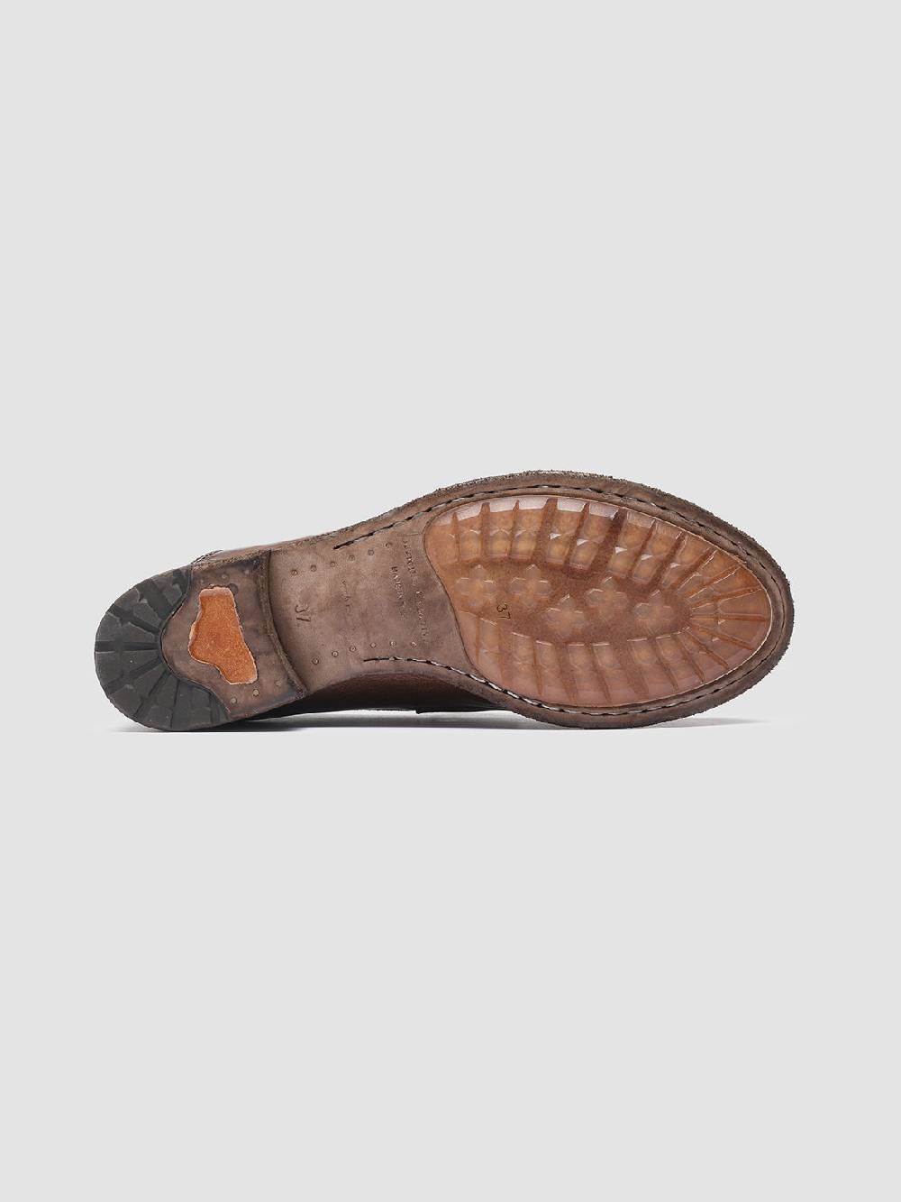 Officine Creative LEXIKON 140 Mocassini Penny Loafer in Pelle Marrone Soddisfazione Garantita